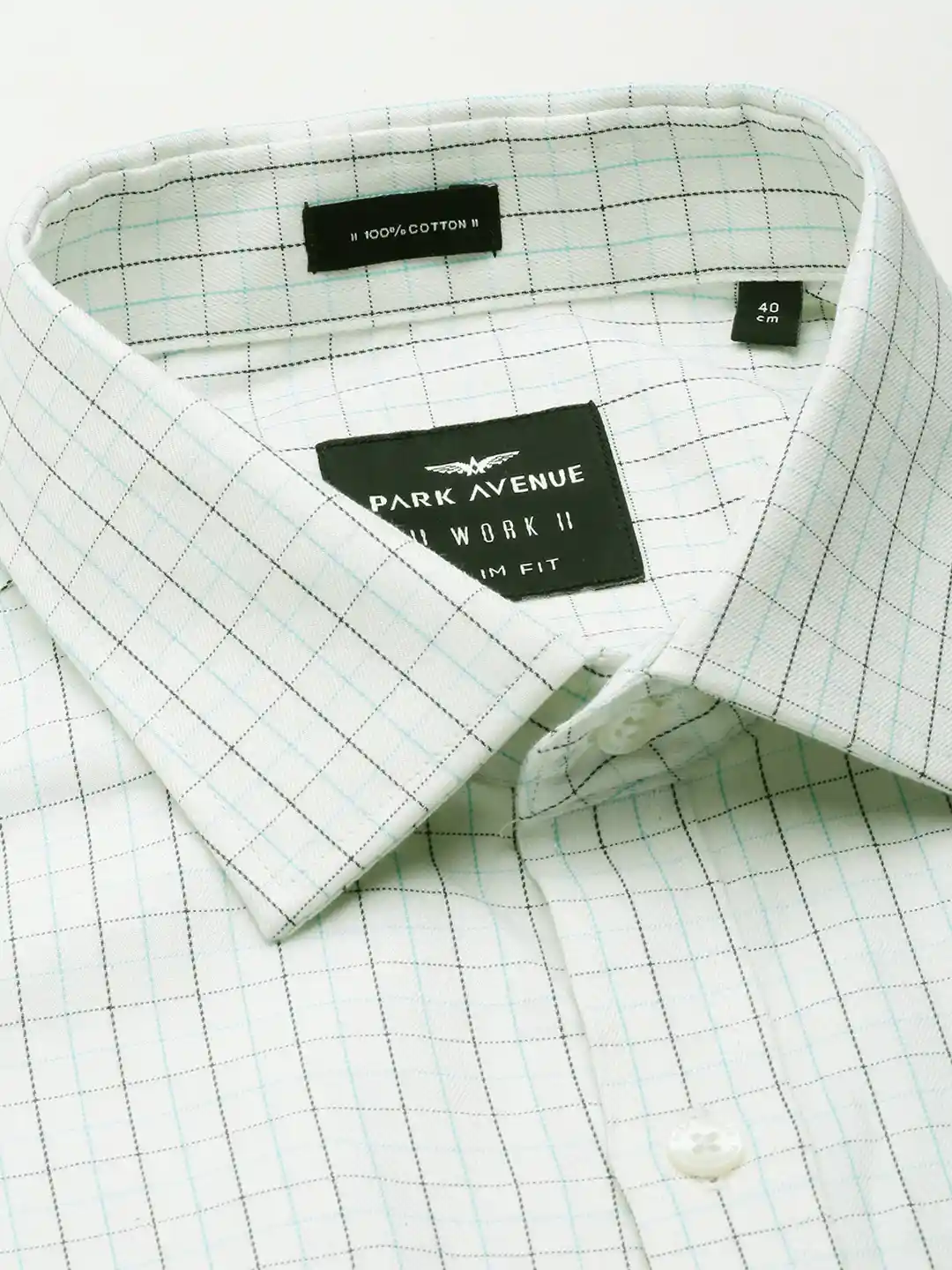 Buy Park Avenue Men Pure Cotton Slim Fit Checked Formal Shirt