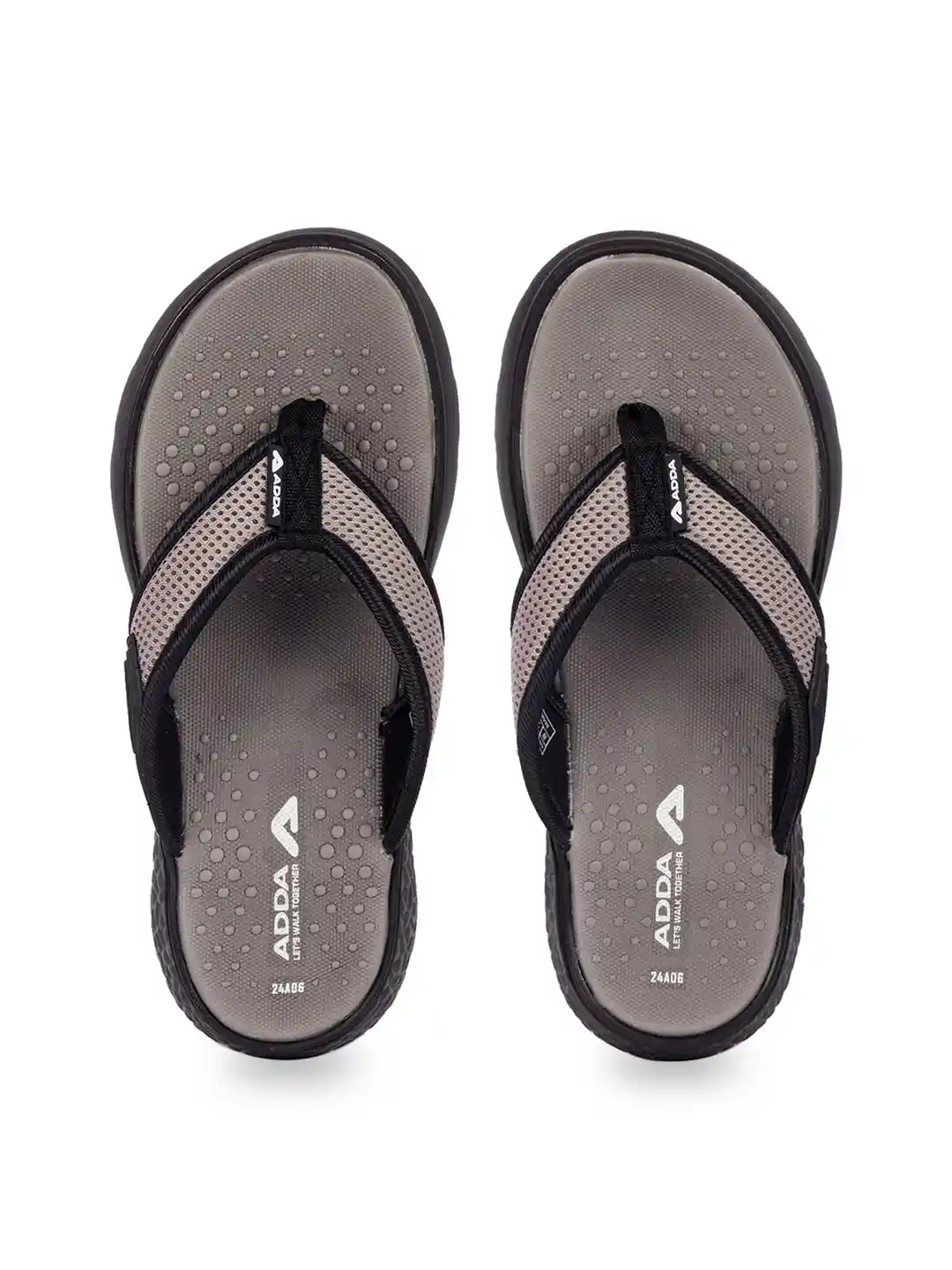 Adda Men T-Straps Rubber Thong Flip-Flops