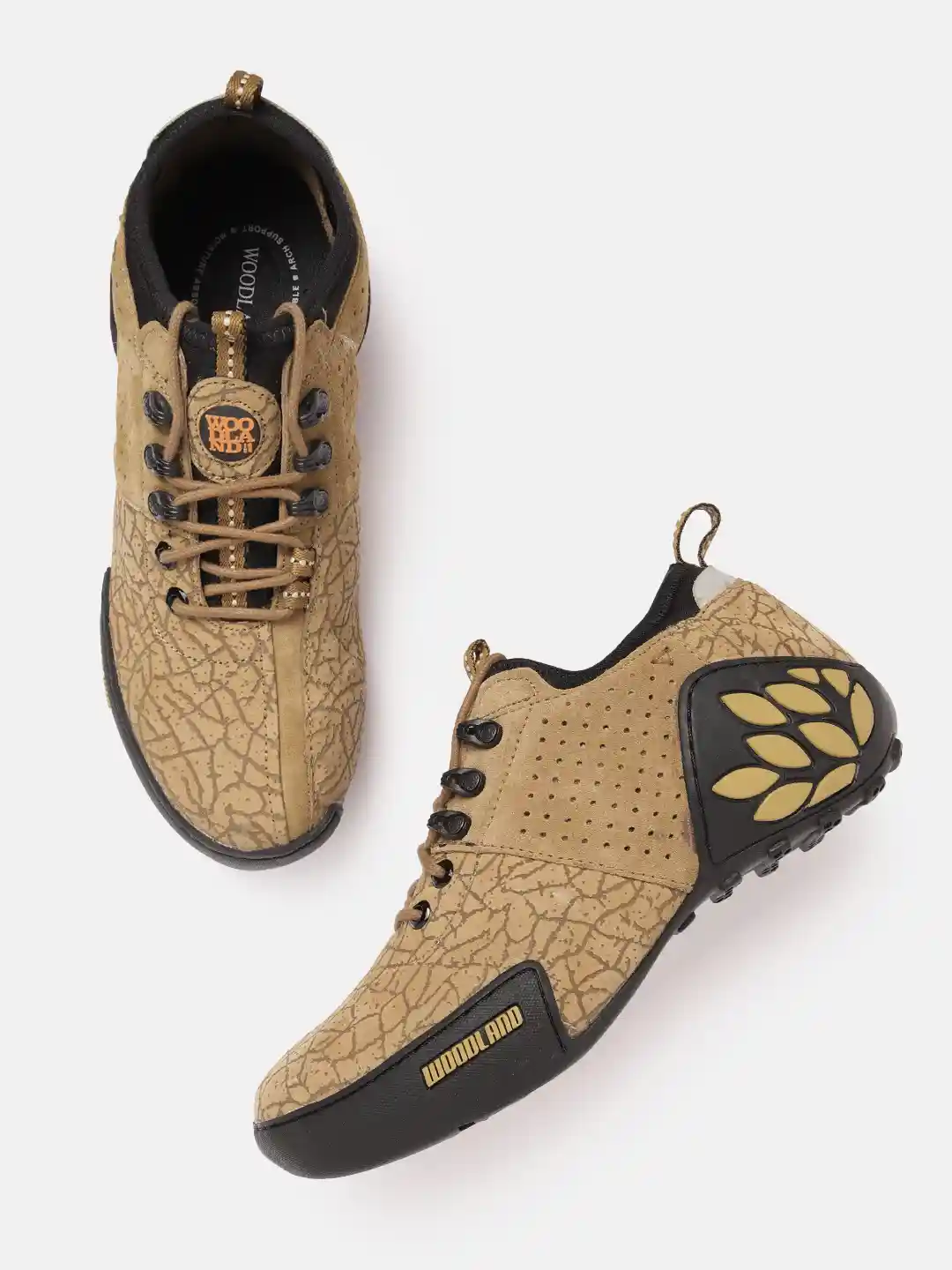 Woodland Sneakers Shoes For Men WOODLAND RED CANVAS SNEAKERS FOR