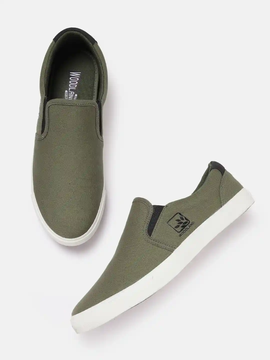 Buy Woodland Men Canvas Slip-On Sneakers Casual Shoes for Men