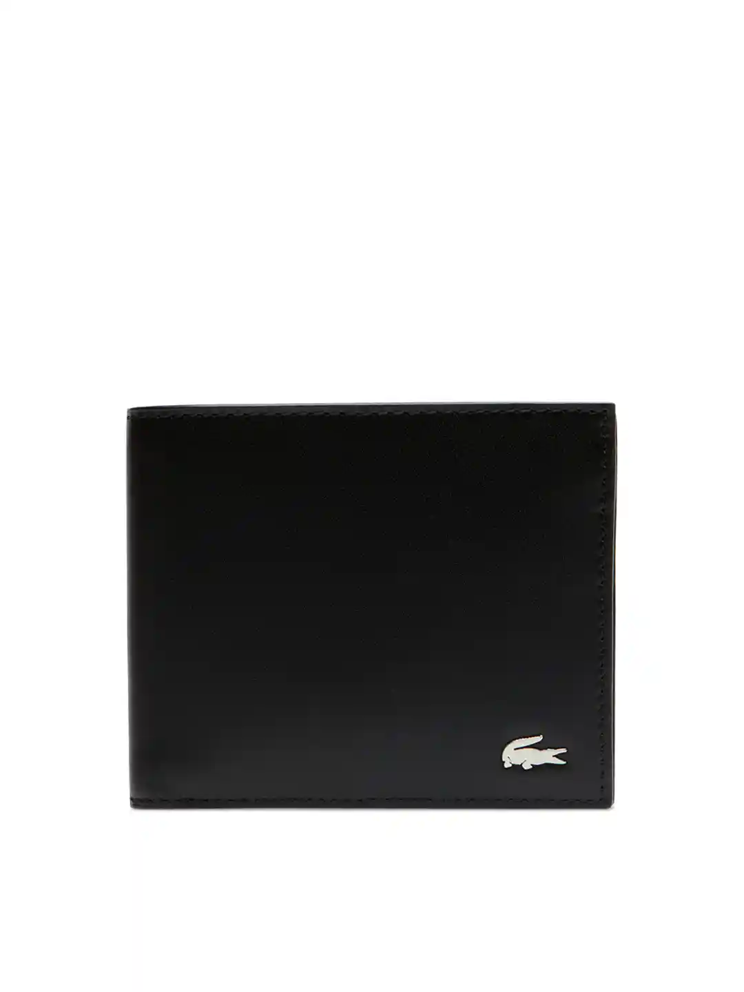 Buy Lacoste Men Black Solid Two Fold Wallet Wallets for Men