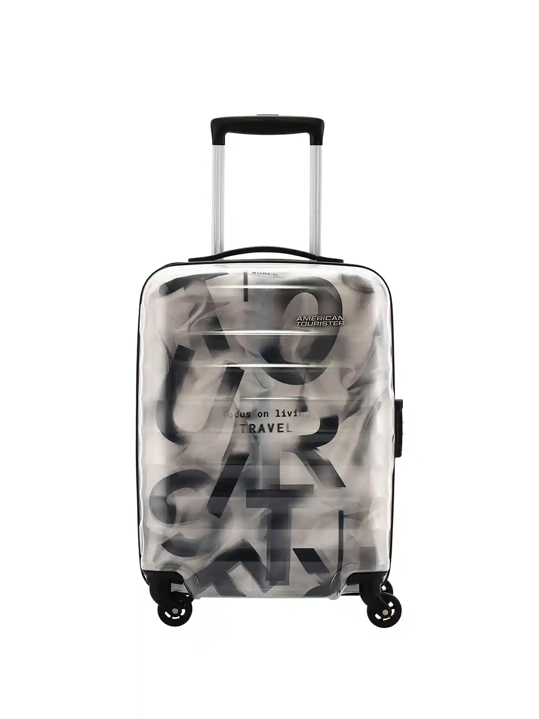 Buy AMERICAN TOURISTER VERG Printed Cabin Hard Trolley Bag 41 L