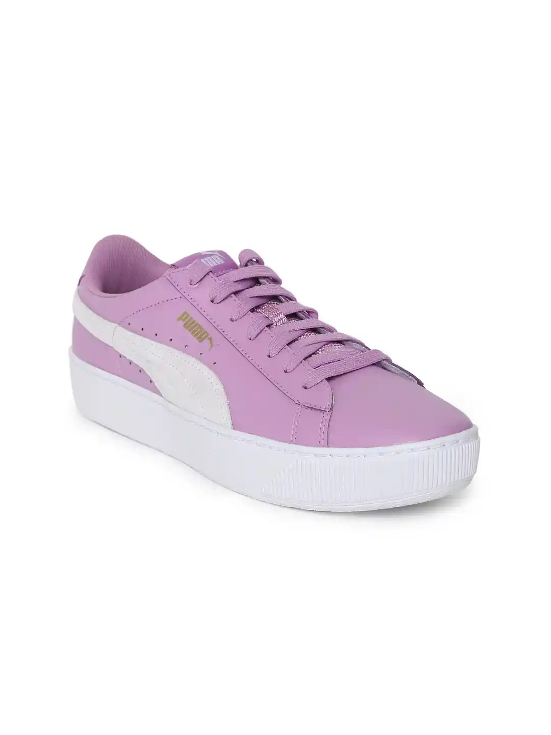 Myntra Women's Puma Vikky Platform Sneakers Puma Women Purple