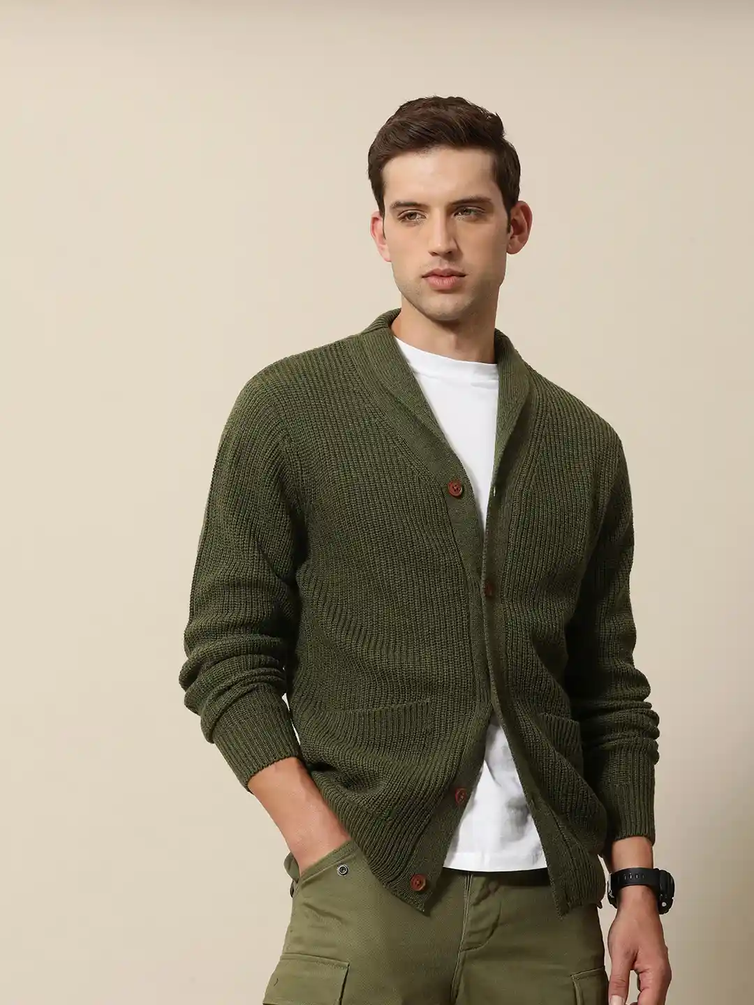 Mr Bowerbird Ribbed Oversized Fit Cardigan