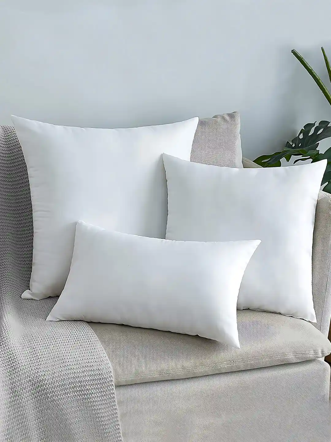 Seevo Set of White Rectangle Cushion Insert