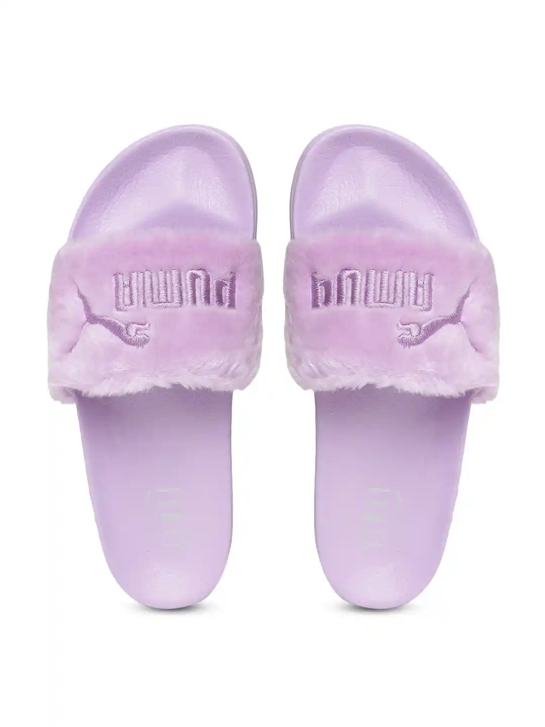 Buy Puma Unisex Lavender Faux Fur Slide Slip-On Flip-Flops Flip