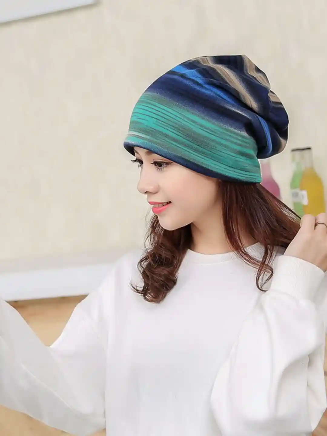 Buy Alexvyan Women Printed Bandana Warm Winter Spring Skull Beanie