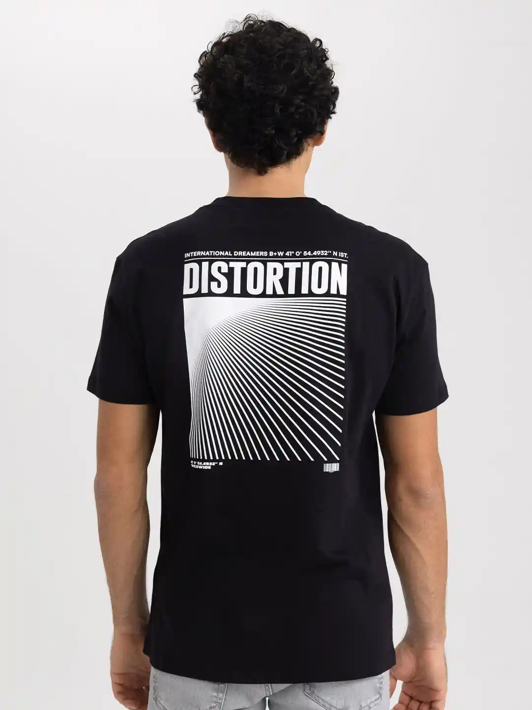 DeFacto Typography Printed Round Neck Pure Cotton T-shirt