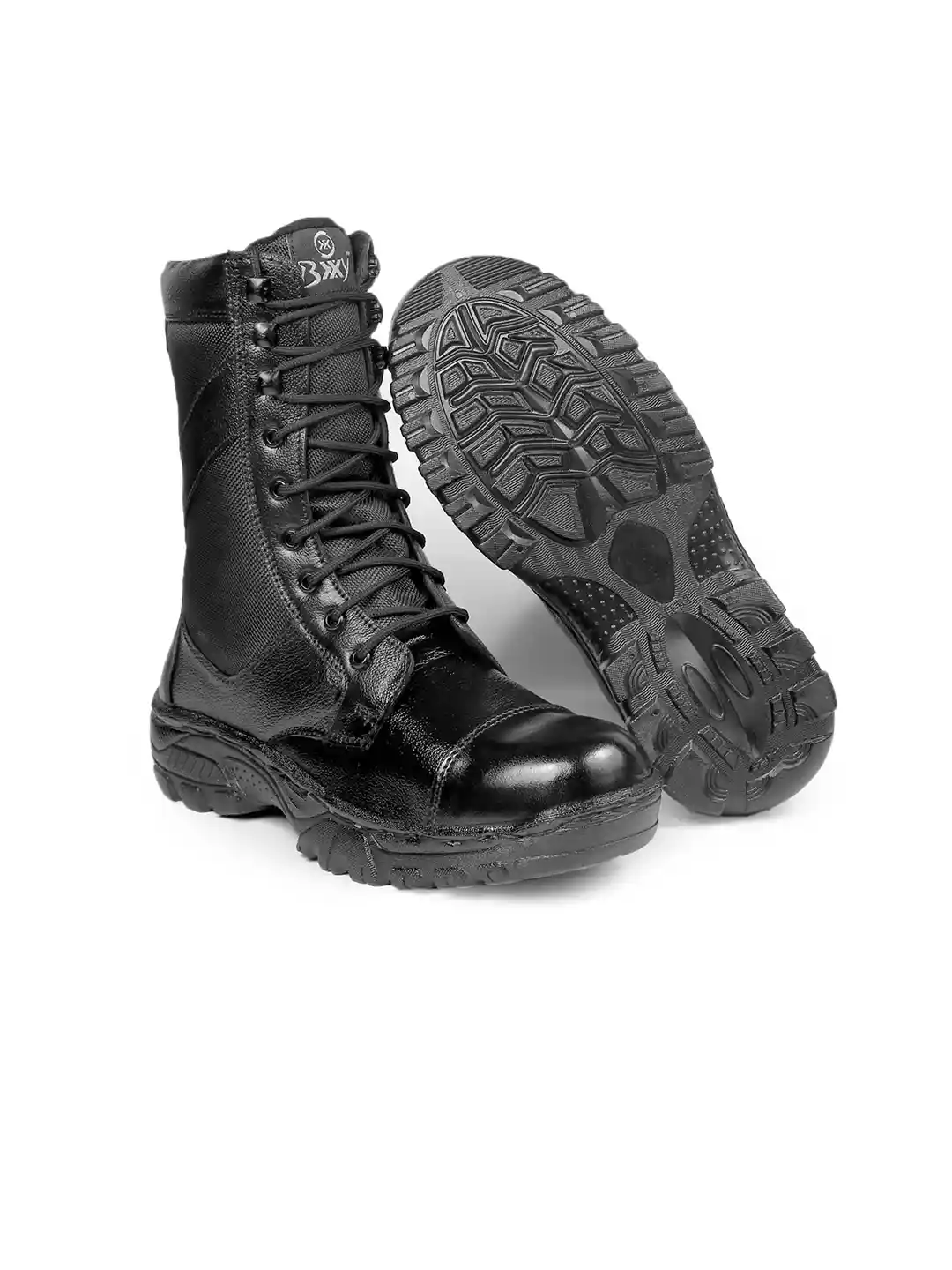 Buy Bxxy Men Textured Pure Leather Army Boots Boots for Men