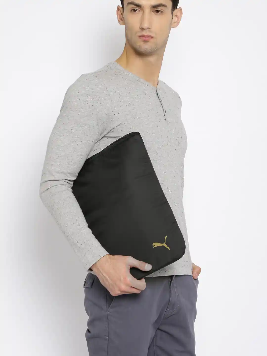 Buy Puma Unisex Black Solid Laptop Sleeve Laptop Bag for Unisex