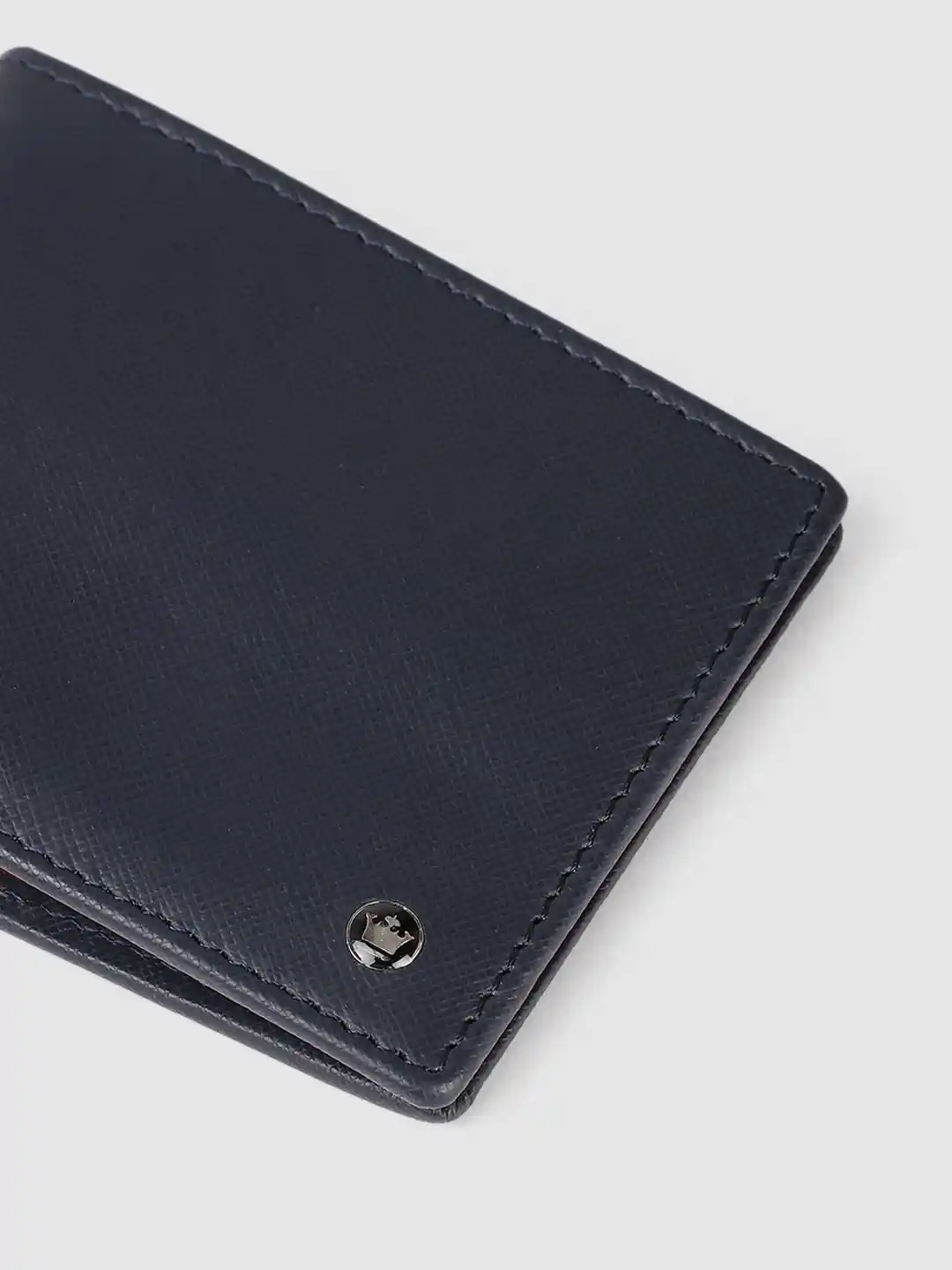 Buy Louis Philippe Men Solid Leather Money Clip Wallet Wallets