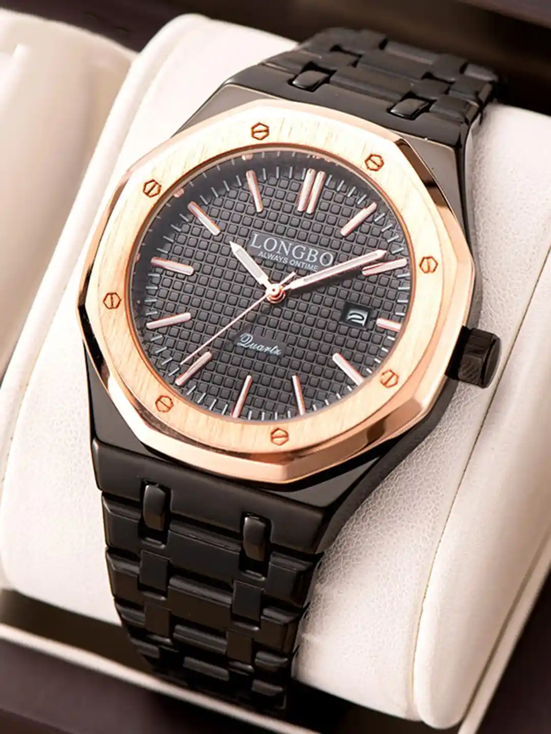 Buy LONGBO Men Dial Stainless Steel Bracelet Style Straps