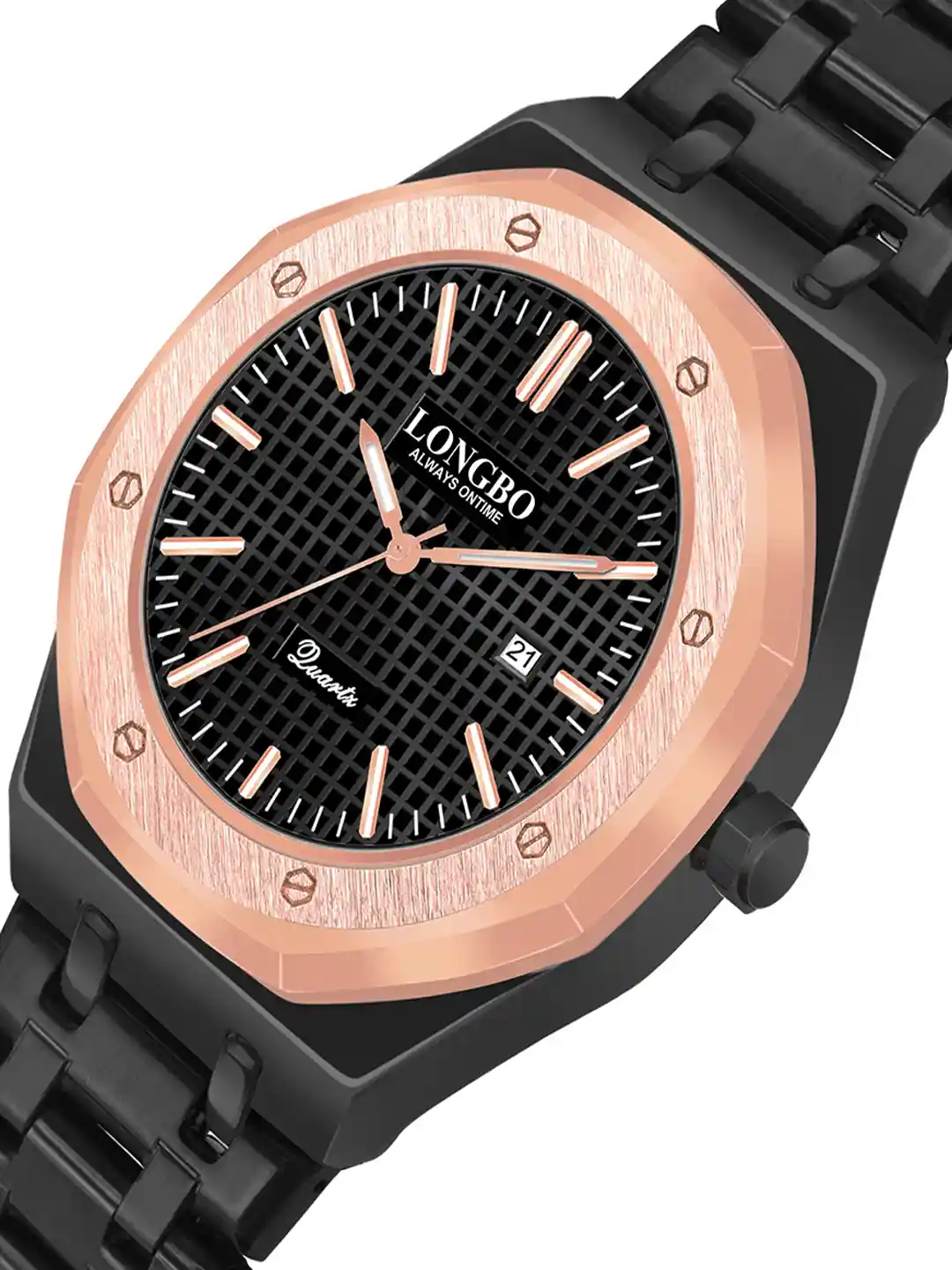 Buy LONGBO Men Dial Stainless Steel Bracelet Style Straps