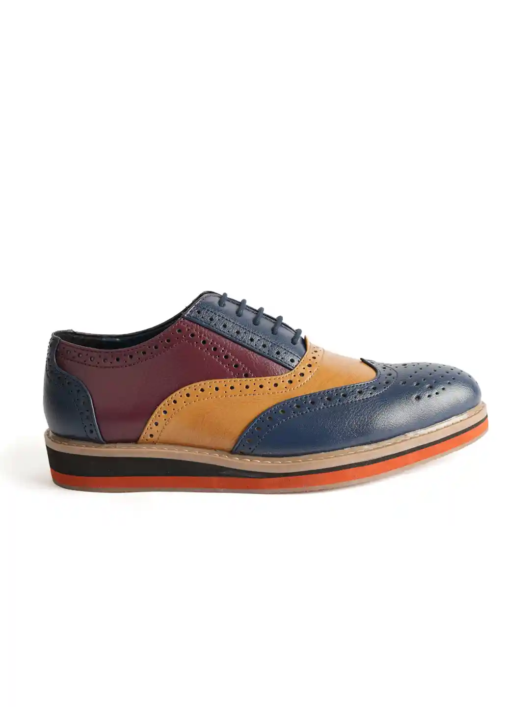 Pair Multi Colored Oxfords Buy MONKSTORY Men Tricolour