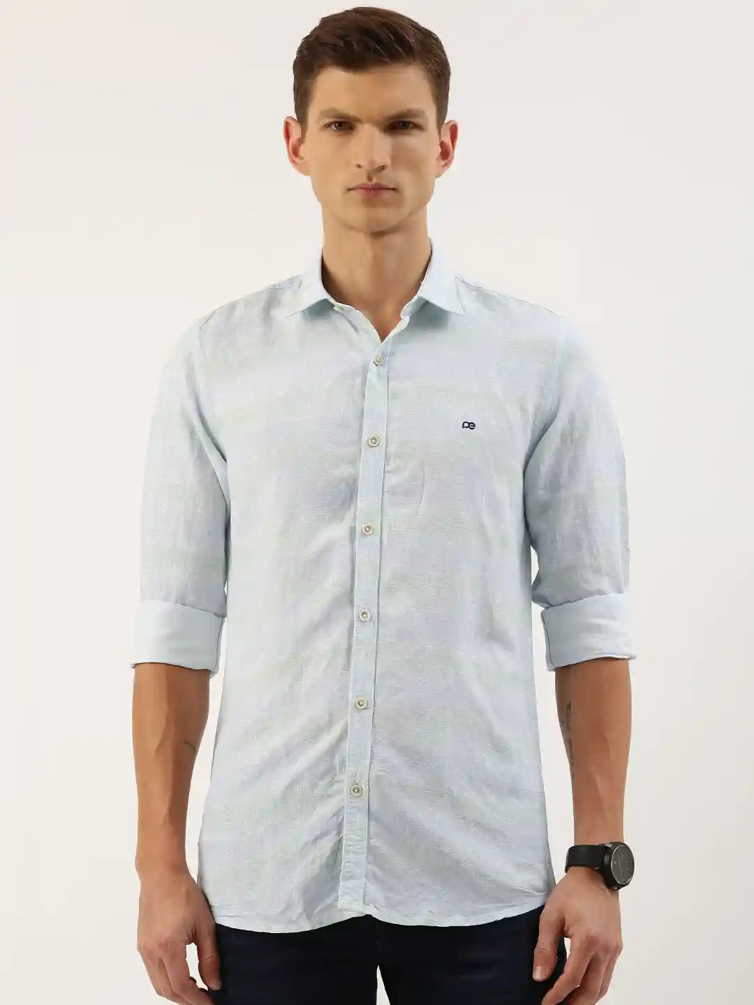 Buy Peter England Men Slim Fit Printed Casual Shirt Shirts for