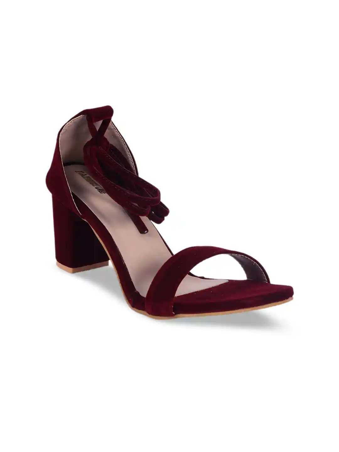 Buy FABBHUE Block Heels With Tie-Up Detail Heels for Women