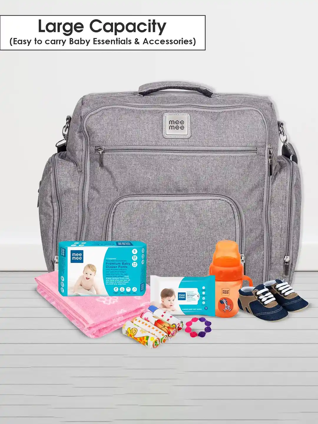 Mee Mee Latest Diaper Bag Mee Mee Multipurpose Diaper Bag (Green