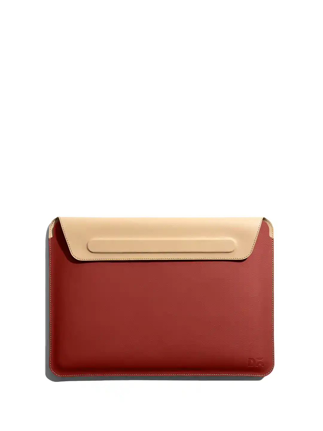 Buy DailyObjects Unisex Red Cream-Coloured Laptop Sleeve