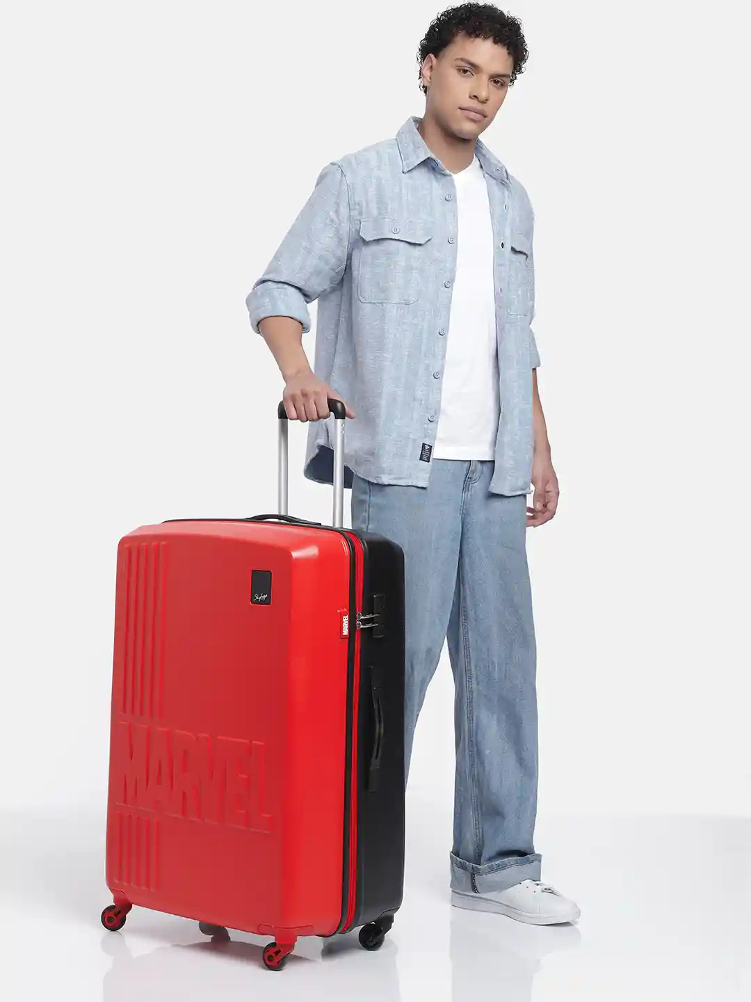 Buy Skybags Unisex MARVEL Hard Shell Large Trolley Suitcase 91L