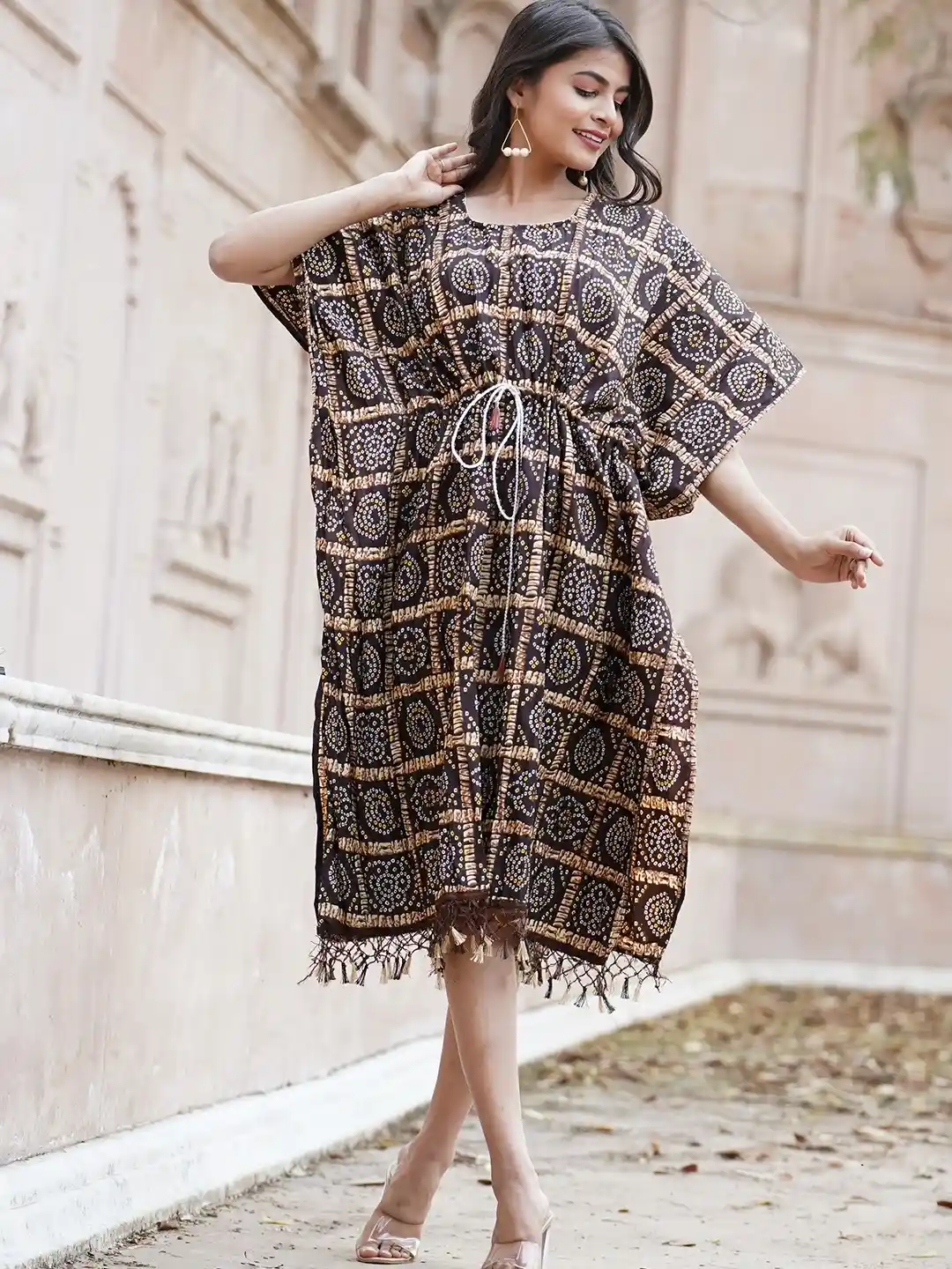 Ladies Dresses Buy Kaftan Dress Online Kesarya Ethnic Motifs