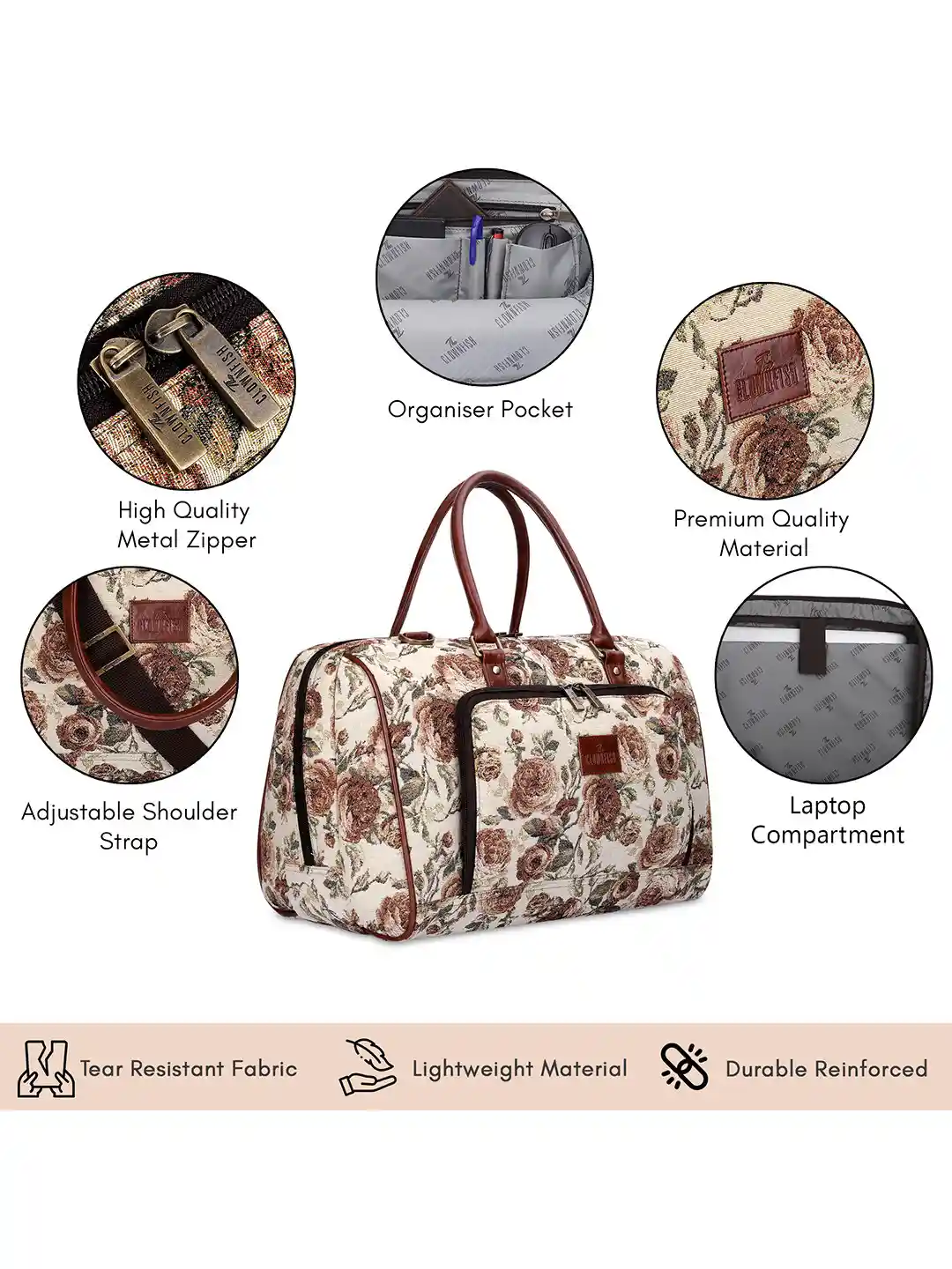 Buy THE CLOWNFISH Fabric Oceania Tear Resistant Light Weight