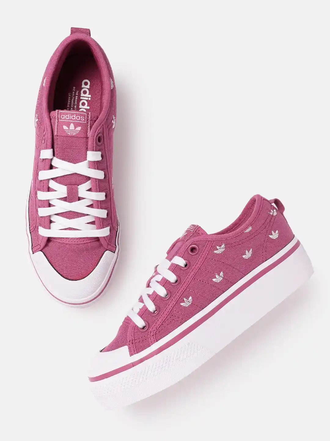 Buy ADIDAS Originals Women Brand Logo Printed Nizza Platform