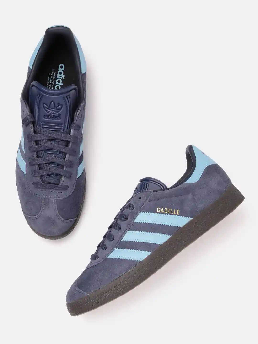 Buy ADIDAS Originals Men 3-Striped Suede Gazelle Sneakers Casual