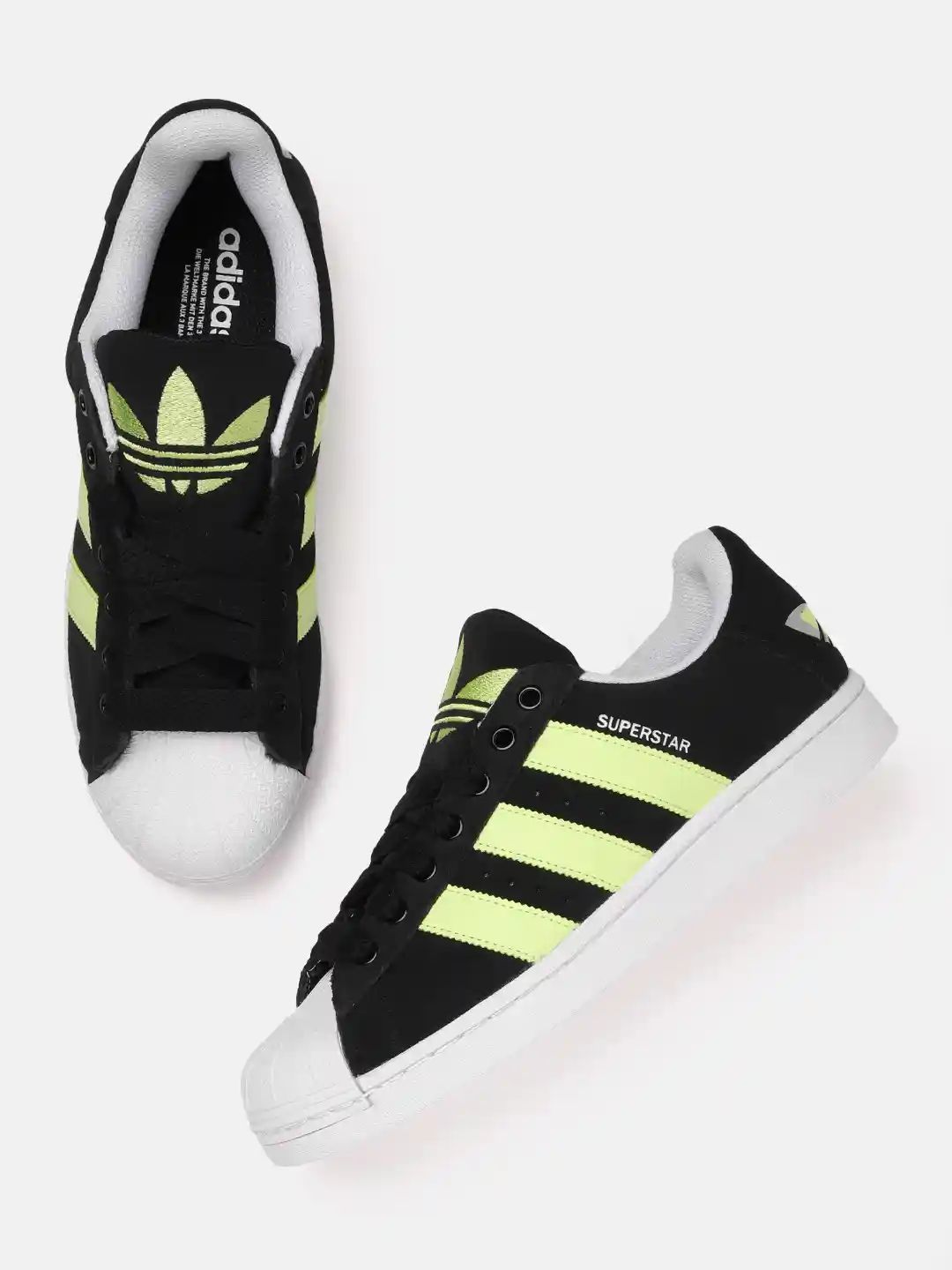 Buy ADIDAS Originals Men 3-Striped Suede Superstar Sneakers