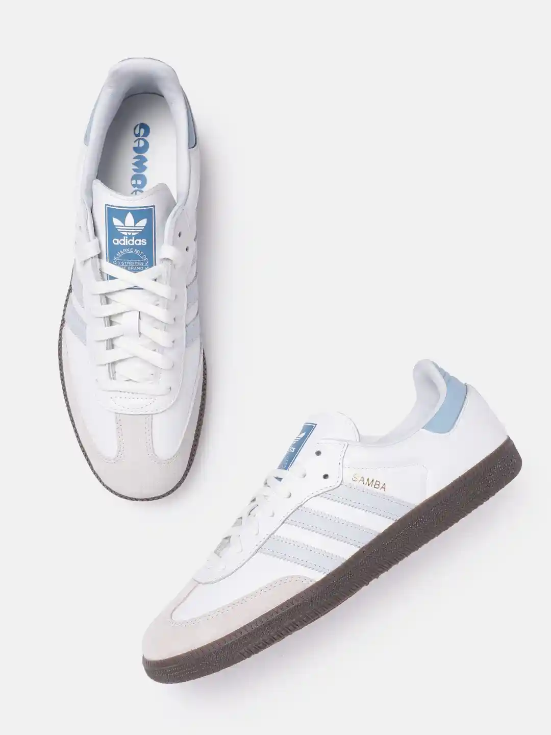 Buy ADIDAS Originals Men Striped Detail Leather SAMBA OG Sneakers