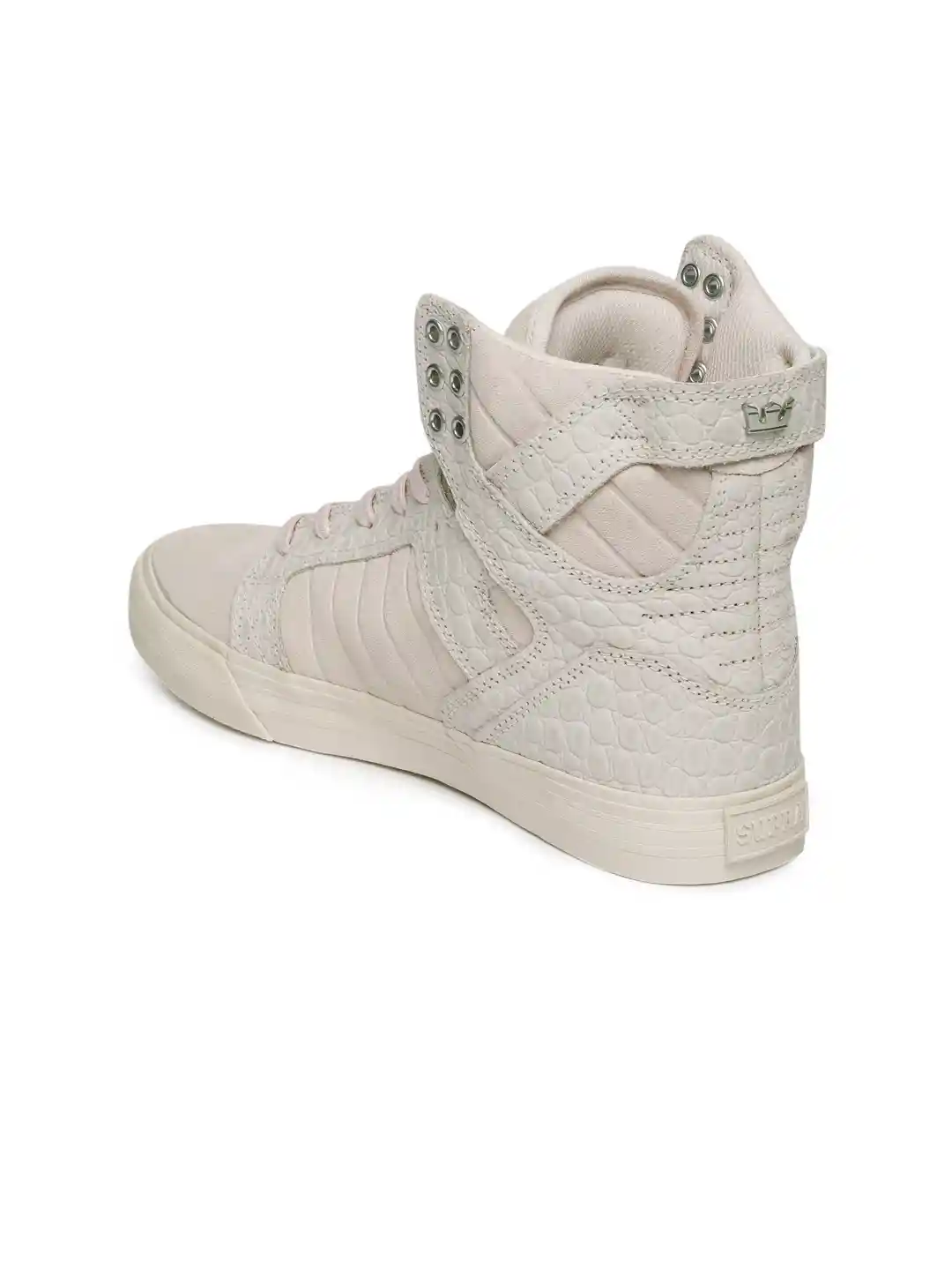 Buy Supra Women Pink Solid SKYTOP High-Top Sneakers Casual Shoes