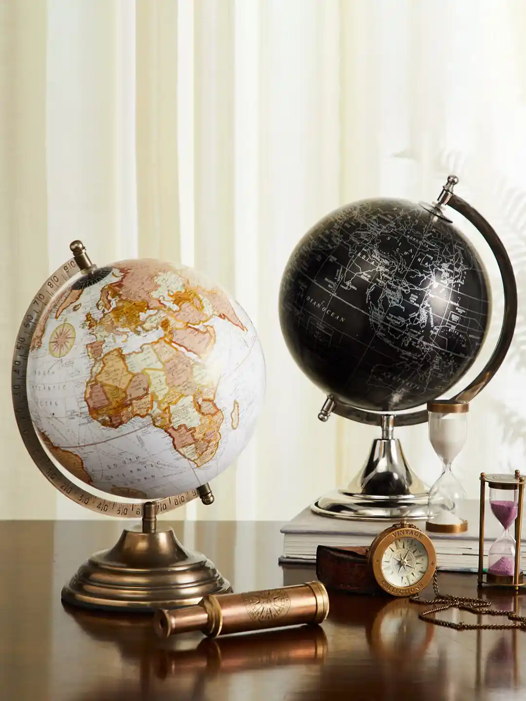 完売品　@g__by__c NOS globe BlackBase style Buy Home Centre Corsica Cronus Globe Black Metal Matte Study Room