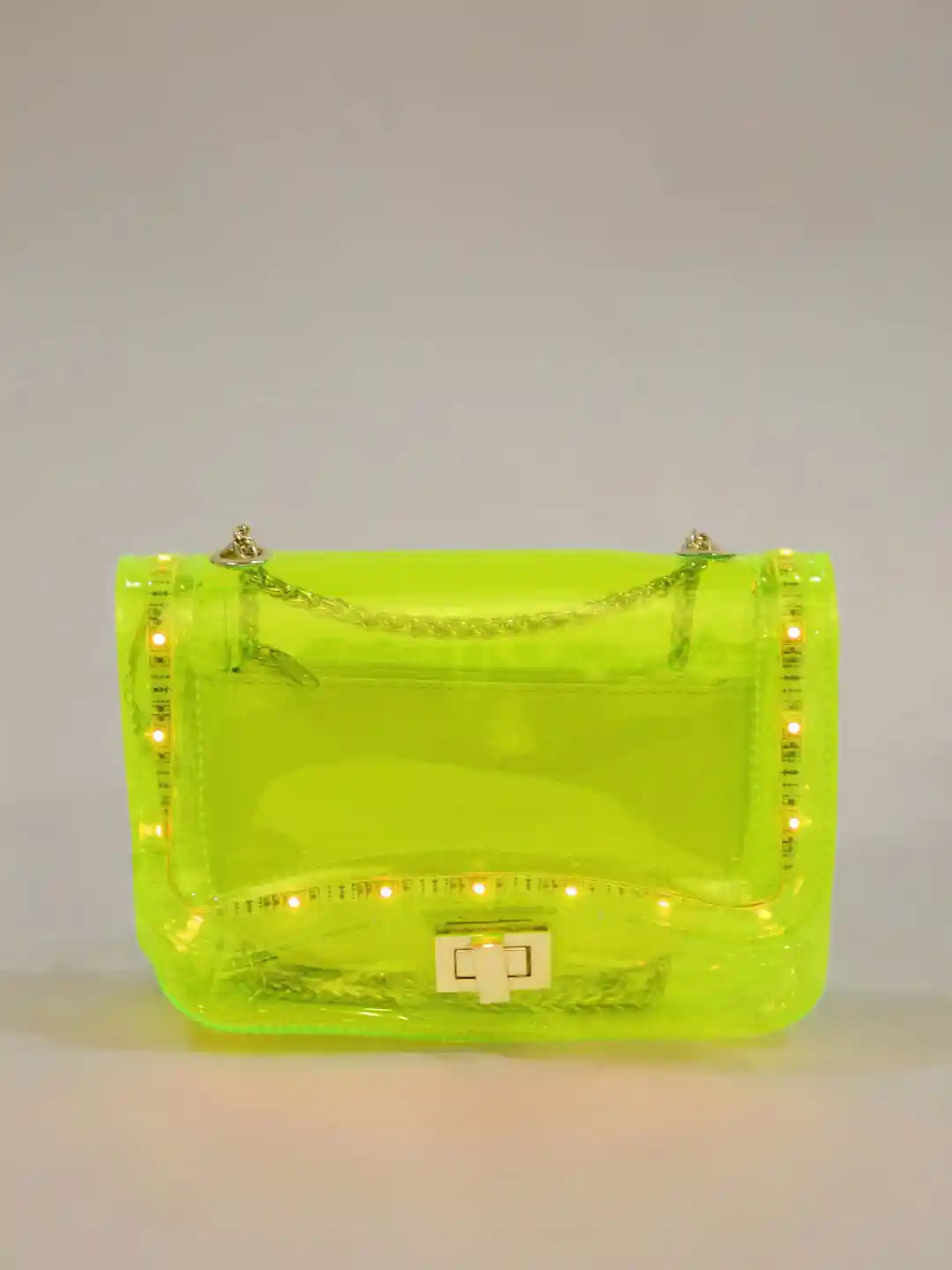 Buy FOREVER 21 Fluorescent Transparent LED Sling Bag Handbags