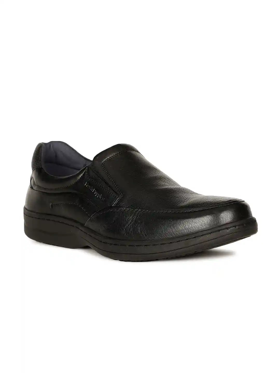 Buy Hush Puppies Men Textured Leather Formal Slip-On Shoes