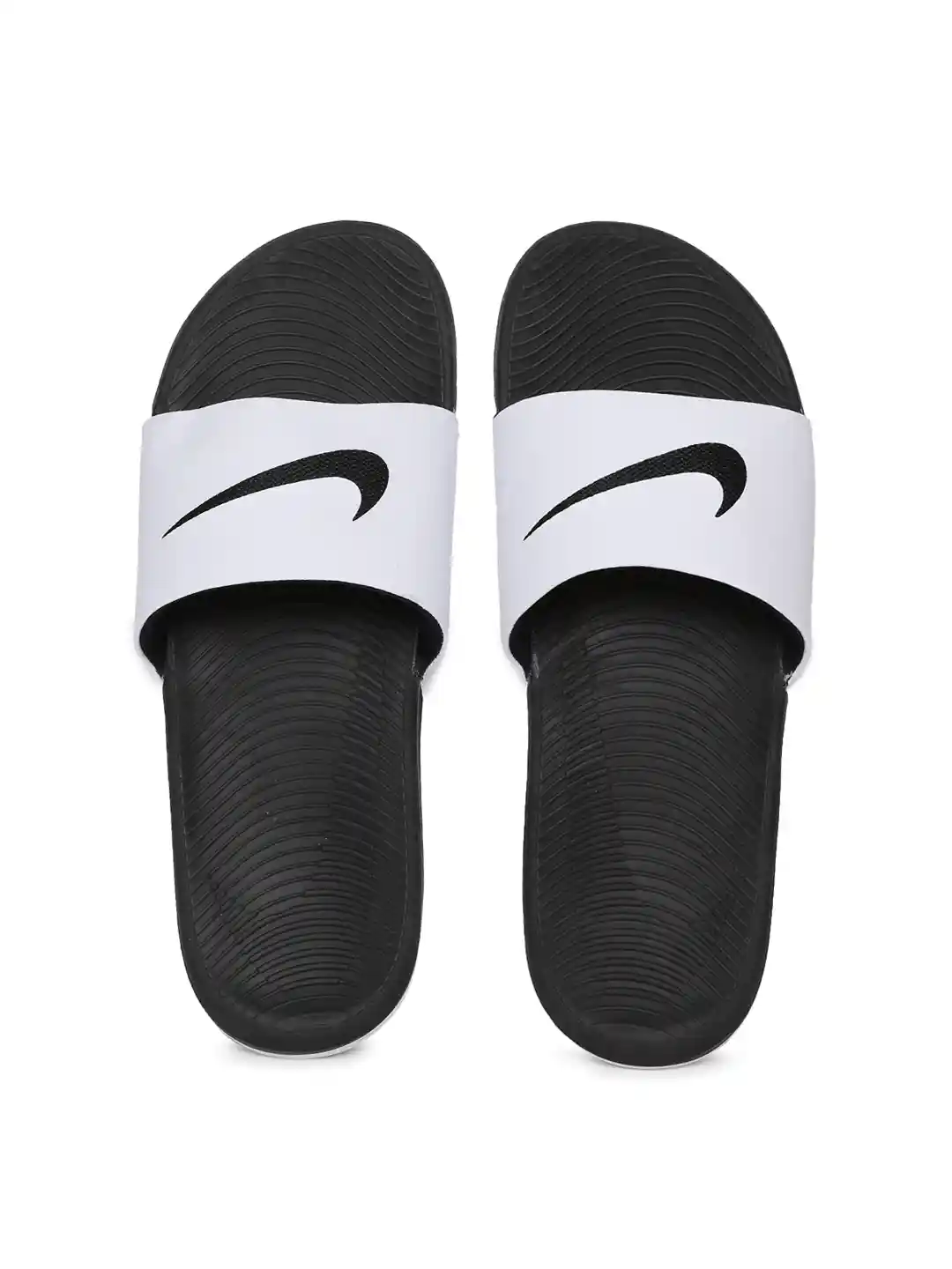 Buy Nike Men White Black KAWA SLIDE Slip-On Flip Flops Flip