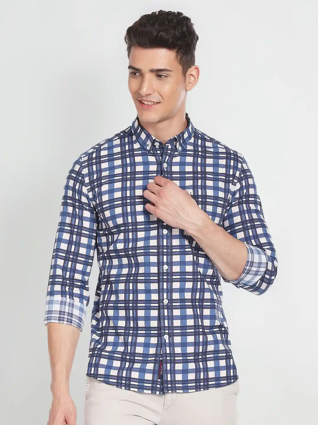 Buy Polo Denim Slim Fit Plaid Shirt Shirts for