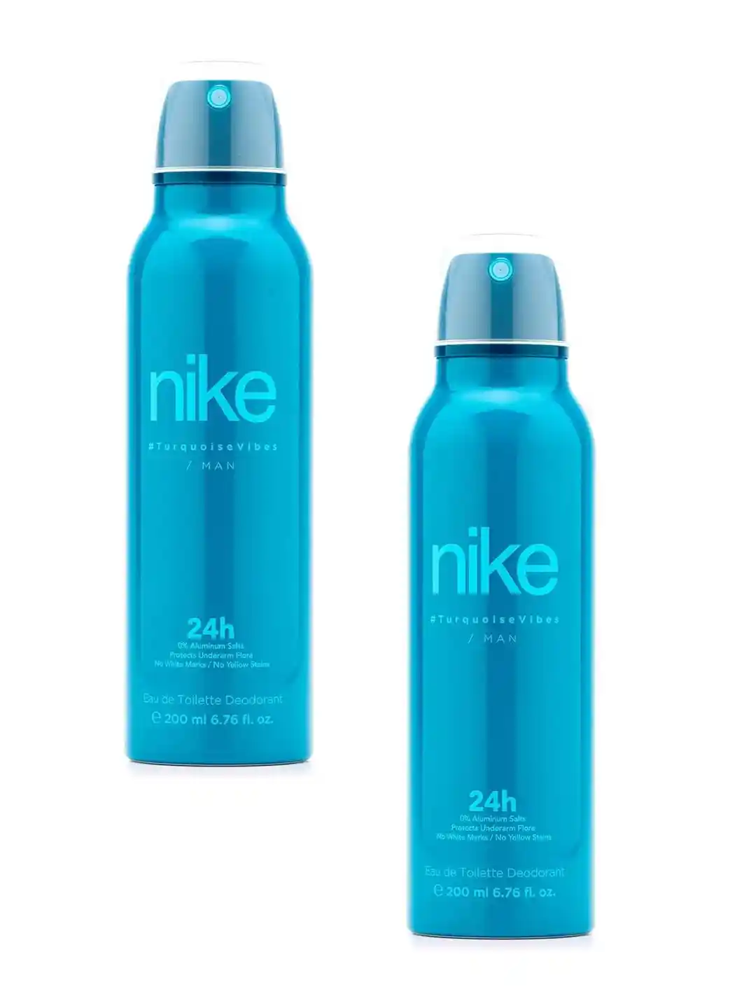 Nike Fragrances Men Set of Turquoise Vibes Long Lasting Eau De Toilette  Deodorant 200 ml each