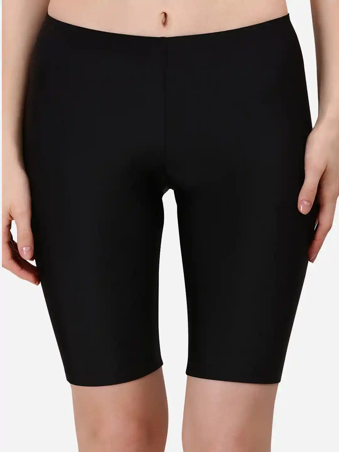 Buy Soie Women Mid Rise Soft Polyamide Spandex Knee Length