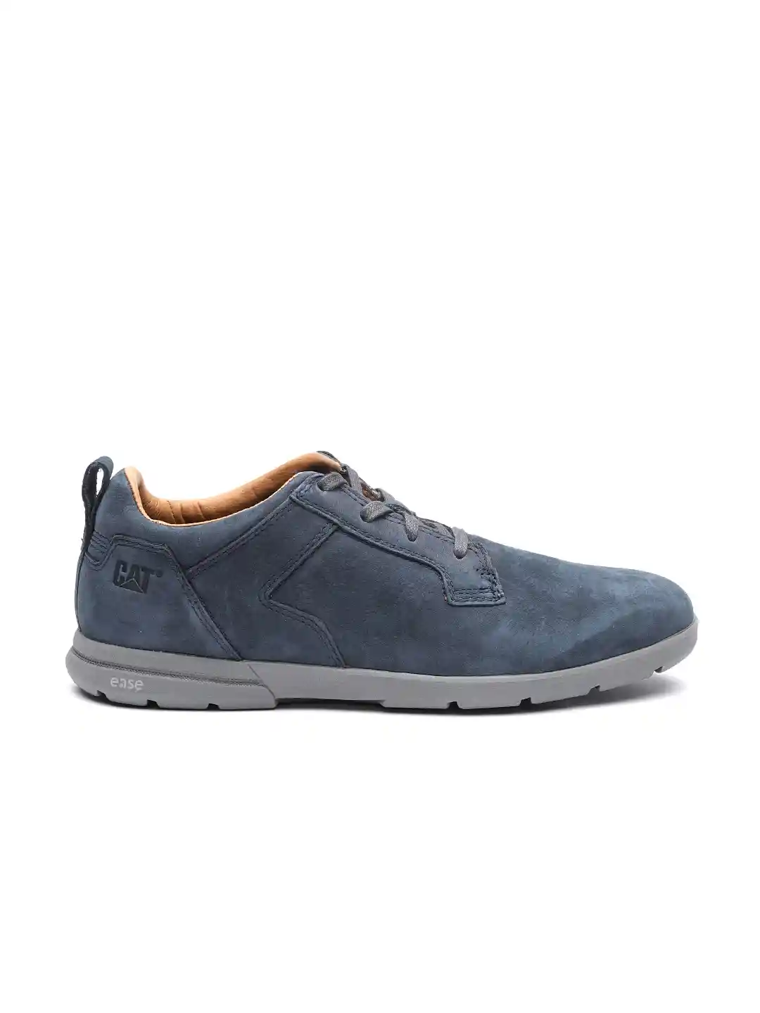 Caterpillar Shoes Cat Navy Blue Leather Sneakers CAT Men Navy Blue