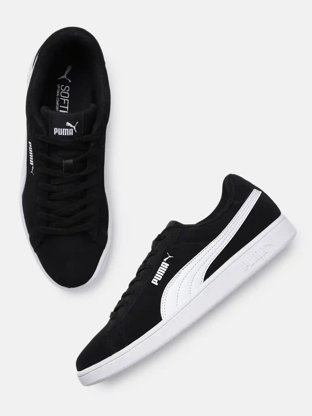 Buy Puma Unisex Solid Leather Smash Sneakers Casual Shoes