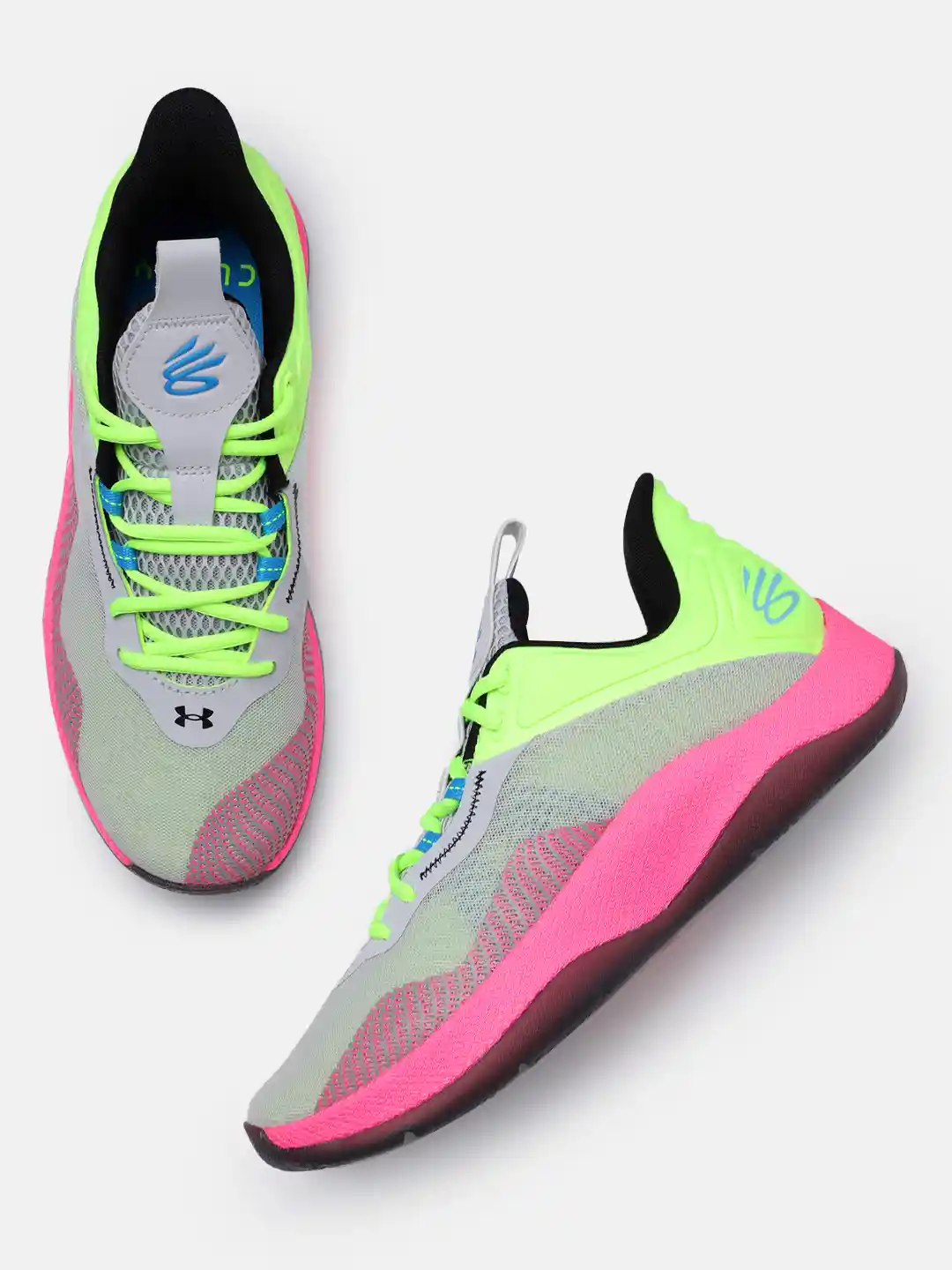 Buy UNDER ARMOUR Unisex Colourblocked Textured Curry Hovr Splash