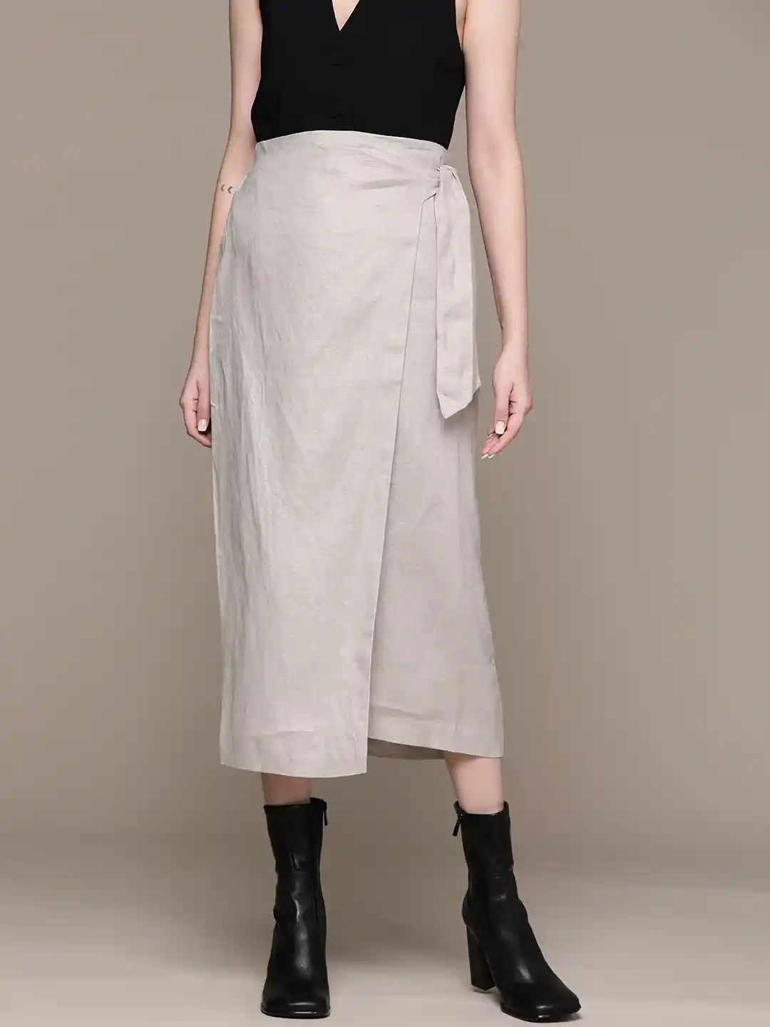 Myntra White Wrap Skirt Video Buy Freehand By The Indian Garage Co