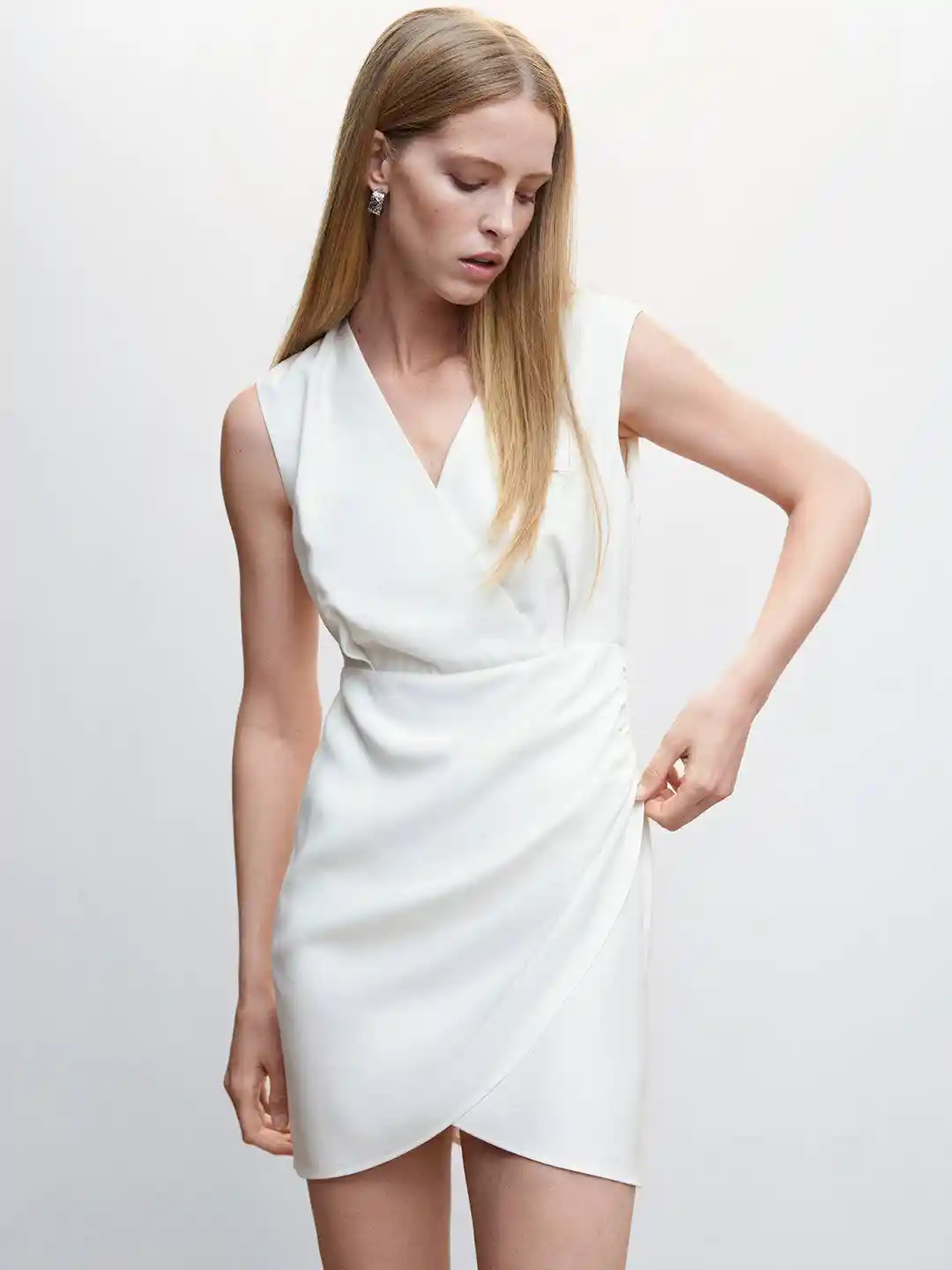 Buy MANGO Women Wrap Mini Dress Dresses for Women 22971428 Myntra