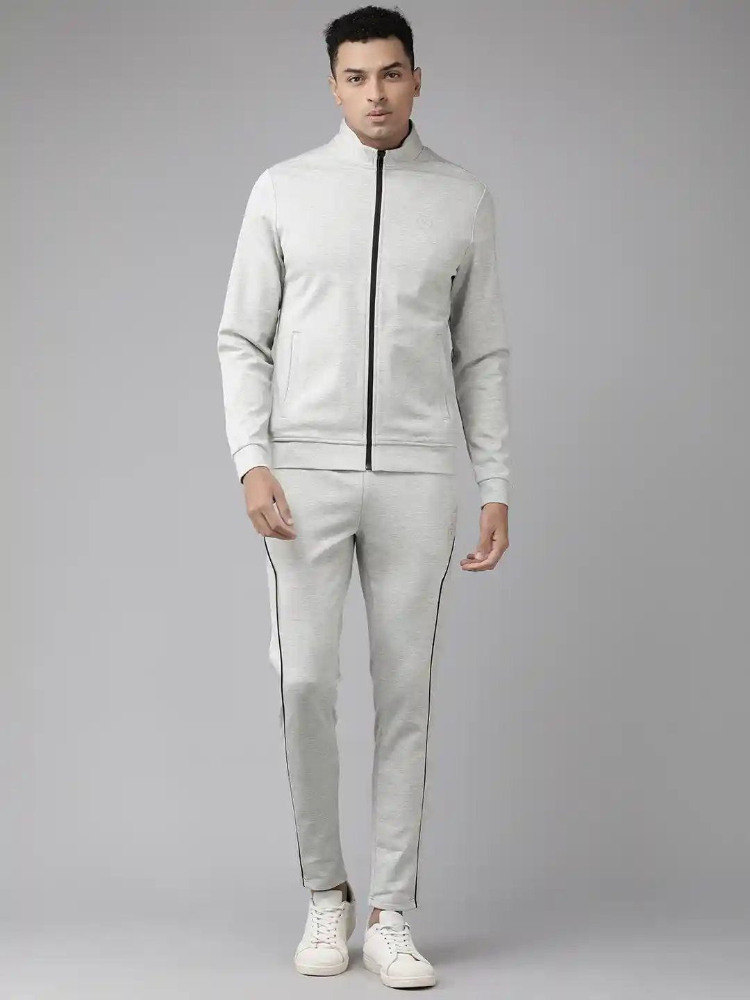 Buy Van Heusen Flex Men Full Sleeves Track Jacket And Mid-Rise