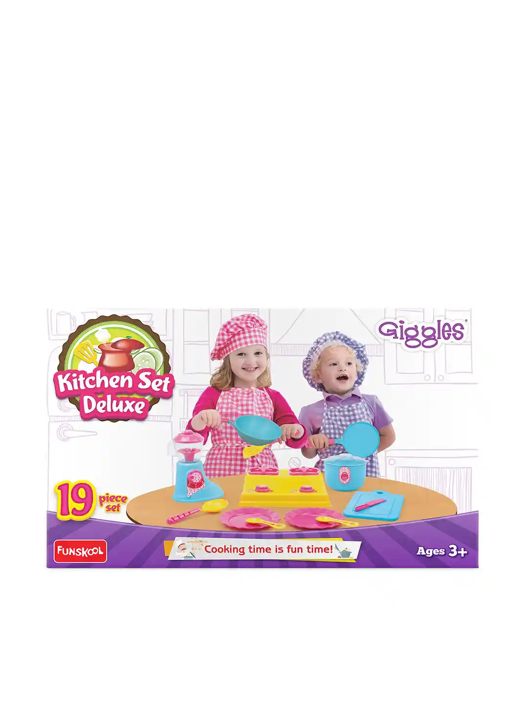 Giggles 19-Piece Kitchen Set Deluxe for Age Years+