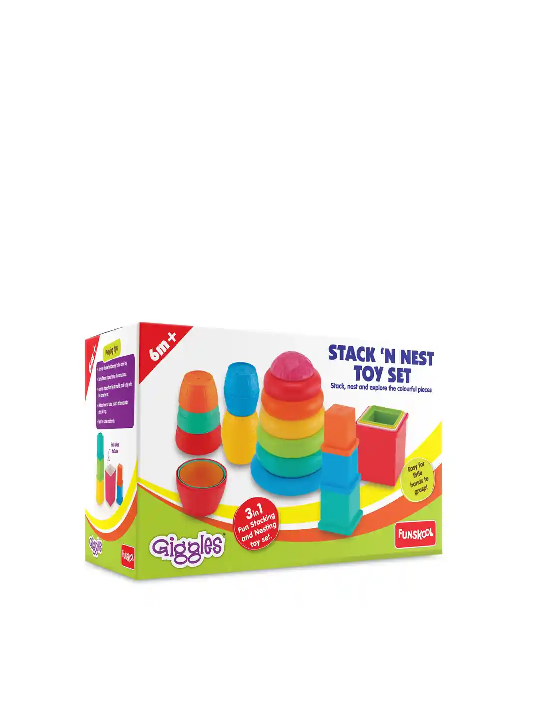Buy Giggles Stack 'N Nest Toy Set for Age Months+ Infant and