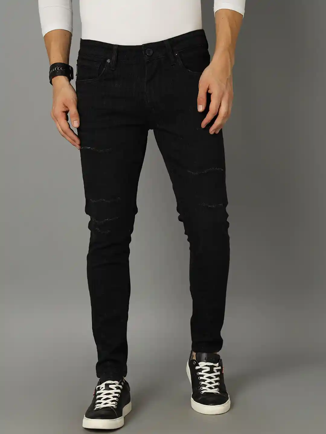 Buy Voi Jeans Men Mid-Rise Skinny Fit No Fade Jeans Jeans for