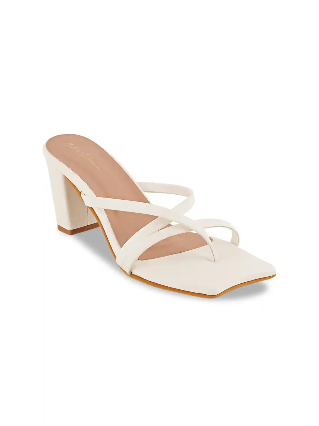 Buy Mast Harbour White Strappy Block Heels Heels for Women