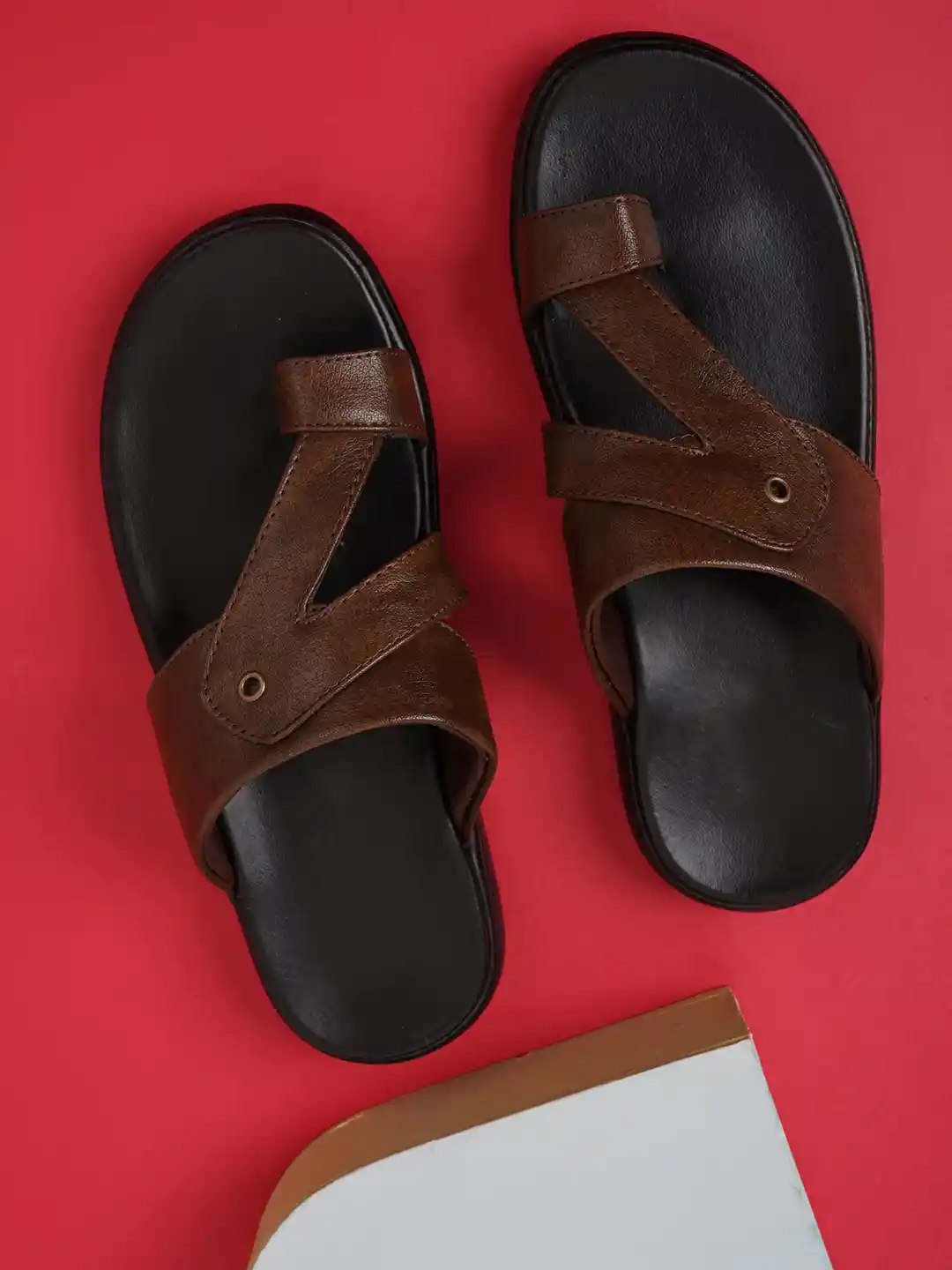 Buy Walkfree Men Textured One Toe Comfort Sandals Sandals for