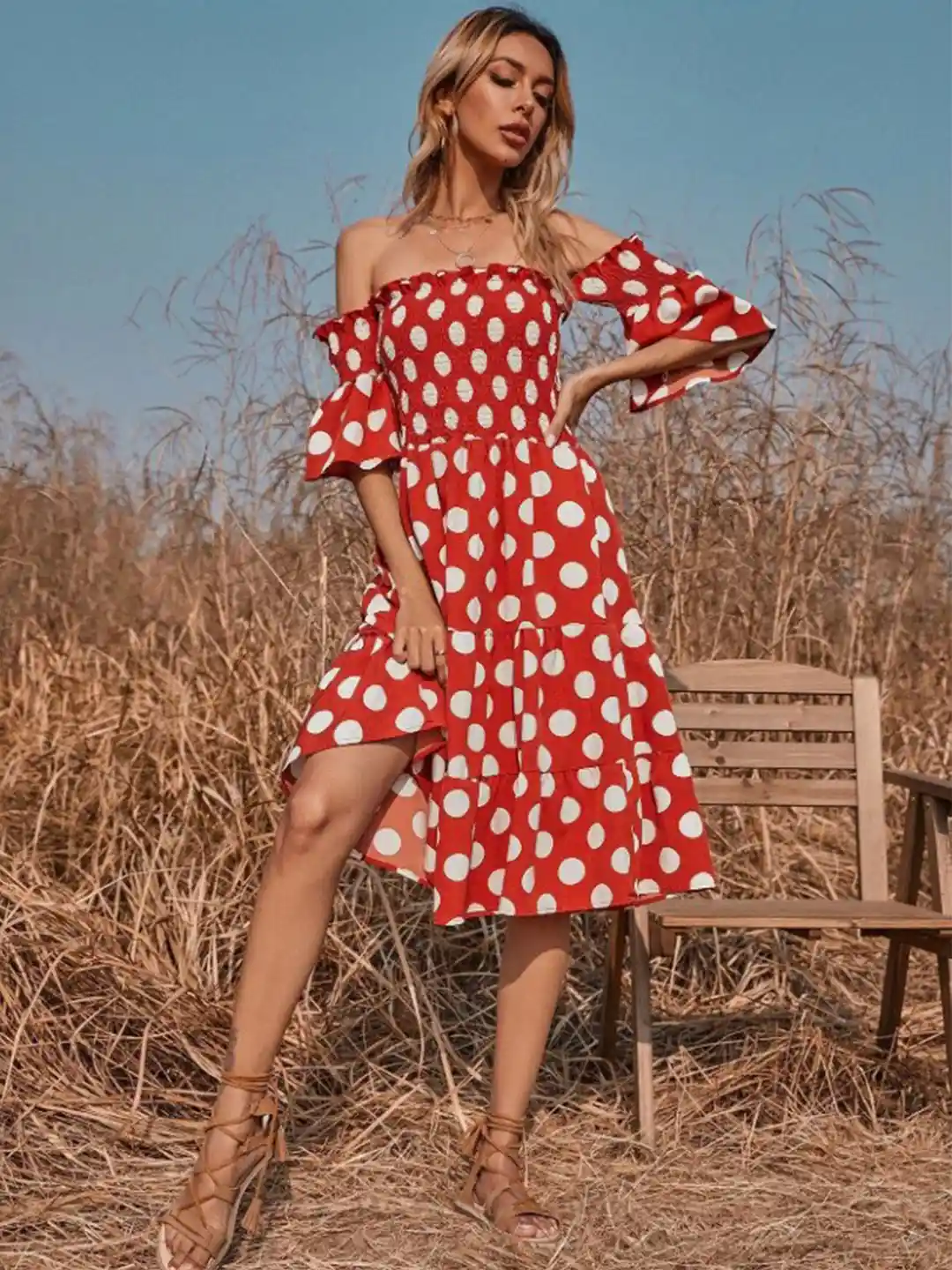 boohoo red off the shoulder dress Red Off The Shoulder Mesh Maxi Dress