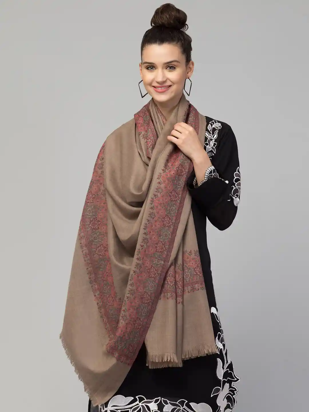 Buy Tweedle Woven Design Kashmiri Shawl Shawl for Women 23139644